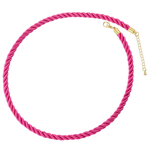 Collier en chaîne tressée colorée fait main en gros, <span class=keywords><strong>avec</strong></span> <span class=keywords><strong>fermoir</strong></span> en or tendance, chaînes en corde de <span class=keywords><strong>soie</strong></span> torsadée de 5 mm, adaptées aux pendentifs - Product Image 6