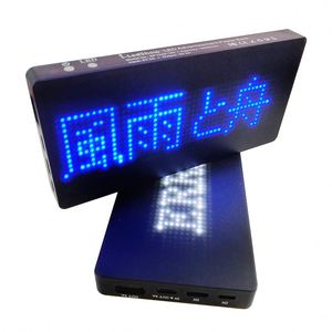 Les meilleures banques d'alimentation de batterie externe compactes li-polymère personnalisées annonçant des banques d'alimentation de poche d'affichage à LED 8000 mah - Product Image 1