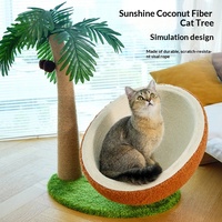 Griffoir-lit pour chat durable, respirant, en sisal, rond, anti-déchirure, taille extra-large, jouet pour chat toutes saisons