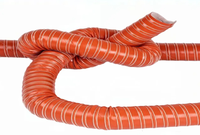 Tuyau de ventilation flexible en silicone haute température pour l'évacuation des gaz industriels