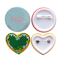 Materiales para Botones Redondos Personalizados con Logo Impreso para Tela, 32mm, 44mm, 50mm, 56mm, 58mm, 75mm, Botón de Estaño
