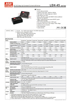 Alimentation électrique MEAN WELL LDH-45A-700W, 12V 700mAh, 44.8W, gradation PWM/analogue, efficacité 90%, stabilité pour usage commercial et industriel