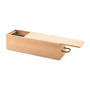 Caja VINBOX de madera de paulownia, merchandising personalizado - Product Image 2