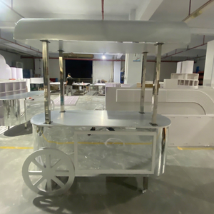 SMOOTH New Arrival Wedding Event Party Decoration Sweet Dessert <b>Candy</b> <b>Cart</b> Sliver Cake Display Acrylic <b>Candy</b> <b>Cart</b> For Event - Product Image 1