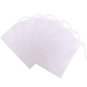 Sachets filtrants jetables en non-tissé <span class=keywords><strong>de</strong></span> qualité alimentaire avec cordon <span class=keywords><strong>de</strong></span> serrage pour thé, <span class=keywords><strong>café</strong></span>, épices en vrac, herbes et assaisonnements - Product Image 5