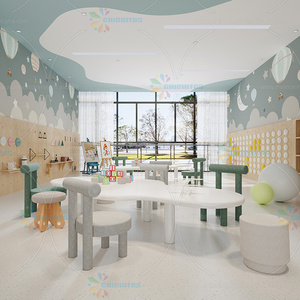 Chiquitos Creative Children's Early Education Kindergarten Mesa y silla Set Madera maciza Área de juegos para niños Mesa y silla - Product Image 3