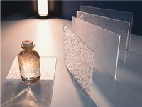 Plexiglas texturé moderne avec finition ondulée, plaque acrylique transparente décorative pour abat-jour et luminaires LED