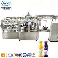 Nouvelle ligne de production complète de jus Peak, capacité de 18 000 BPH, machine de remplissage de jus et de boissons, ligne de production de jus de fruits NFC