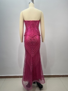 <span class=keywords><strong>Robe</strong></span> <span class=keywords><strong>de</strong></span> <span class=keywords><strong>soirée</strong></span> sirène élégante fuchsia à sequins, bustier, ornée <span class=keywords><strong>de</strong></span> perles géométriques, pour femme, idéale pour bal <span class=keywords><strong>de</strong></span> promo, gala, <span class=keywords><strong>soirée</strong></span>, <span class=keywords><strong>robe</strong></span> scintillante - Product Image 5