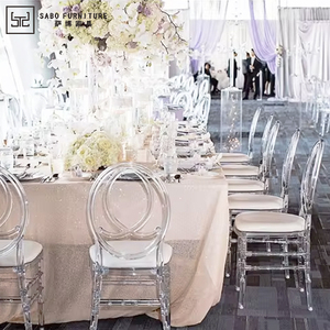 Современный чистый прозрачный стул из смолы Наполеон для свадебного ПК пластиковый материал для гостиничного банкета, столовая, ресторан, мебель - Product Image 4