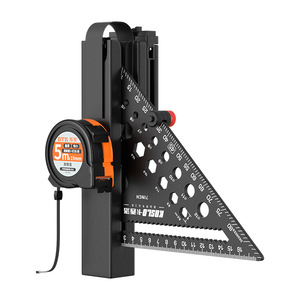 KOSLO Portable Multifunctional Measurement Kit 5m Steel Tape 7inch Alloy Triangle Ruler With Hanging Bracket For Construction - Product Image 5