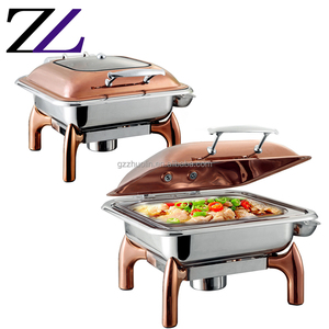 Gn 2/3 dimensioni vassoio interno marmites de cucina scaldavivande idraulici piatti buffet catering <span class=keywords><strong>top</strong></span> in vetro scaldavivande scaldavivande - Product Image 3