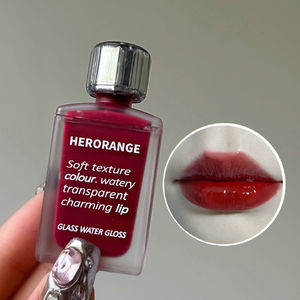 Gloss à lèvres liquide léger HERORANGE, effet miroir, hydratant longue durée, texture aqueuse non <span class=keywords><strong>grasse</strong></span>, cristal transparent - Product Image 2