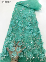 Date Argent Glitter Perles Paillettes Broderie Dentelle Tissu Bébé Bleu Perlé Appliques Dentelle De Mariée pour Robes