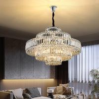 Plafonnier Led suspendu en cristal, design nordique de luxe, luminaire de plafond moderne, idéal pour un Restaurant ou un hôtel 5 étoiles