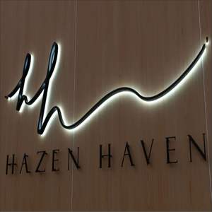 Enseignes 3D rétroéclairées Daco Sign OEM/ODM pour la décoration de commerces et de bien <span class=keywords><strong>immobilier</strong></span>, éclairage en acier inoxydable, étanche IP65, conception gratuite - Product Image 2