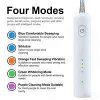 Brosse à dents électrique vibrante avancée avec technologie d'absorption des chocs améliorée, nettoyage confortable sans blesser les dents