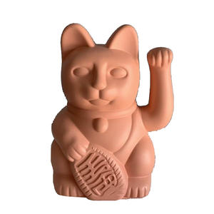 Custom Designer Art Speelgoed Beelden Kleurrijke Gelukkat Beeldjes Groothandel Hars Gieten Gelukkige Kat Sculpturen - Product Image 1