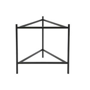 <b>SIDE</b> <b>TABLE</b> SET of 2 <b>GLASS</b> METAL 62X62X55.5 HIGH 55.5 - Product Image 4