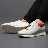 Chaussures décontractées en cuir véritable de qualité supérieure, vente en gros, logo personnalisé, chaussures de marche confortables et tendance pour un usage quotidien