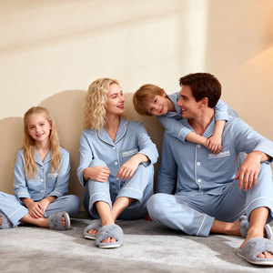 <span class=keywords><strong>Set</strong></span> di Pigiami Coordinati per <span class=keywords><strong>Famiglia</strong></span>, Pigiami Comodi per Donne e Bambini, Abbigliamento da Notte OEKO-TEX CE - Product Image 1