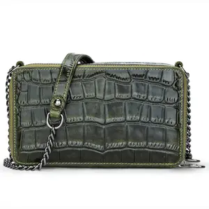 Großhandel neues Design Damen Croc-Sleder Crossover-Tasche für Damen Designer Crossbody-Taschen Kunstleder-Kette-Taschen