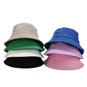 Chapeaux de seau de pêcheur de couleurs rétro personnalisées Nouvelles versions Éponge en tissu éponge pour scènes décontractées et en plein air - Product Image 1
