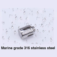 Kits de garde-corps de câble T316 Clips de câble croisés Pince de câble en acier inoxydable Pince de câble métallique en acier pour câble métallique 1/8"