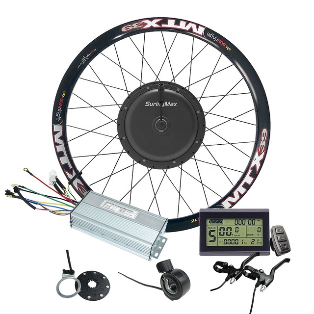 E Bike Motor Kit 26 Inch 48V 1000W 1500W Brushless Gearless DC Hub Motor Electric Bicycle Ebike MTX Rim Conversion Kit