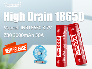 Vapcell Z30 INR18650 3000mAh 50A 3,6 V Batería recargable de iones de litio Vs 18650 30Q para herramientas eléctricas - Product Image 6