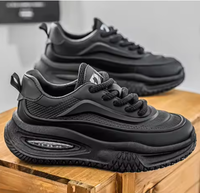 Chaussures de course décontractées pour hommes à lacets, respirantes, antidérapantes, pour l'automne, style chunky