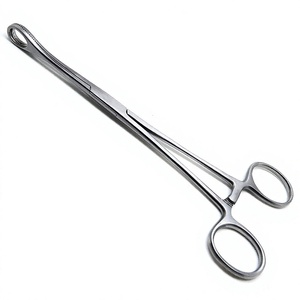 Pinzas manuales para apósitos de esponja de 10.5 pulgadas con puntas rectas, de acero inoxidable de alta calidad, instrumentos quirúrgicos reutilizables, clase I CE - Product Image 2