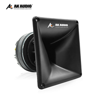 Haut-parleur de klaxon AK-HD344, tweeter, 1 pouce, bobine vocale de 25 mm, 4Ω, 50W RMS, 380W Max, 90dB, haut-parleur de klaxon piézoélectrique pour voiture, noir