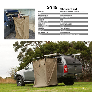 <span class=keywords><strong>Tente</strong></span> <span class=keywords><strong>de</strong></span> Douche <span class=keywords><strong>de</strong></span> Camping Double Fonction Étanche pour SUV, Abri <span class=keywords><strong>de</strong></span> Change et d'Intimité pour le Camping en Tout-Terrain et les Voyages en Voiture - Product Image 1
