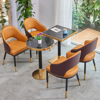 Chaises de table de restaurant modernes et durables avec pieds en métal pour un usage commercial Sièges de stand de bar/pub et de restauration rapide