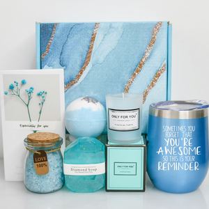 Spa Bath <b>Gift</b> <b>Set</b> for Mother's Day Get Well Soon <b>Gift</b> <b>Set</b> Lavender Handmade Birthday <b>Gifts</b> for <b>Women</b> Moms Sisters Daughters - Product Image 4