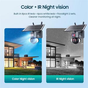 Outdoor Solar Security <b>Camera</b> with 4G/WiFi 3MP Waterproof 30M Night Vision Alarm - Product Image 3