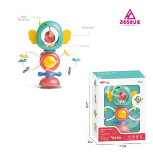 Jouet musical multifonctionnel en plastique, <span class=keywords><strong>hochet</strong></span> à <span class=keywords><strong>ventouse</strong></span>, anneau <span class=keywords><strong>de</strong></span> dentition à mâcher, jouet gonflable pour <span class=keywords><strong>table</strong></span> à manger - Product Image 5