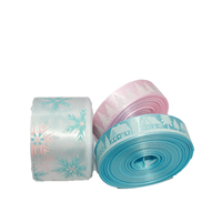 Ruban de Noël imprimé en satin, vente en gros, ruban gaufré avec logo, rouleau de 2,5 cm et 4 cm, ruban en polyester de couleur unie