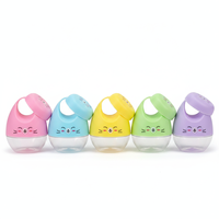 Pot à bonbons en PET de qualité alimentaire en forme de panier de chat de dessin animé, avec couvercle à vis, pour biscuits, collations, sucettes, cadeaux de fête pour enfants, rangement de jouets - Vente en gros