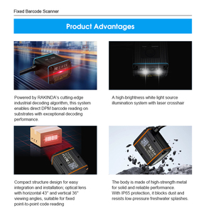 Escáner de Código de Barras Integrado USB 2D Rakinda, Lector 1D/2D de Grado Industrial para Líneas de Ensamblaje en Fábrica, en Stock - Product Image 4
