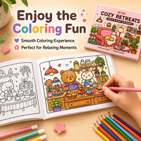 Libros para Colorear con Muchos Temas Acogedores de KAIX, 10 Libros con un Estilo Bonito y Relajante para Adultos y Adolescentes, Programas de Venta Minorista