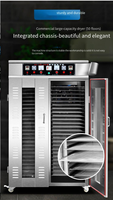 Aanpasbare mini mango rundvlees jerky knoflook vis zonne-energie groente fruit voedsel droogmachine
