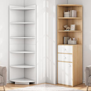 Armoire de rangement d'angle, étagère triangulaire, structure de support durable, pour salon, chambre à coucher, utilisation par les enfants et les adultes - Product Image 3