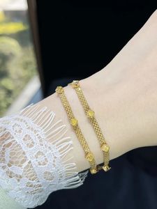 Xinfly Luxury Jewelry 18K Real Gold and 0.71CT Natural Yellow Diamond Braided <b>Rope</b> Style Bracelet for Ladies Women - Product Image 5