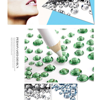 12 grilles multi-tailles verre dos plat ongles strass SS6-SS30 cristal AB clair rond paillettes gemme pour bricolage décorations d'art d'ongle