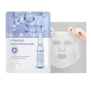 OEM private label 10PCS skincare beauty miosturizing anti aging niacinamide sheetmask hyaluronic acid face mask