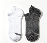 Chaussettes de sport professionnelles en tricot imprimées invisibles, renforcées à la cheville et à l'arche, respirantes, pour la course estivale des jeunes