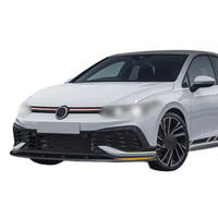 Spoiler avant en ABS noir brillant et motif carbone, modification adaptée à la Volkswagen Golf MK8 GTI R CS 2020-2024