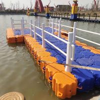 Vente chaude Sports nautiques en plein air Installation facile Force portante Forte plate-forme flottante de quai gonflable